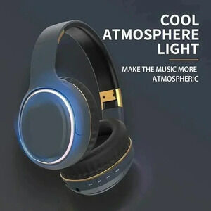 NWT Bluetooth Headphones Foldable Wireless Over-Ear Headphones Blue